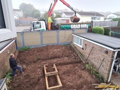 Groundworks and Garden re-design during